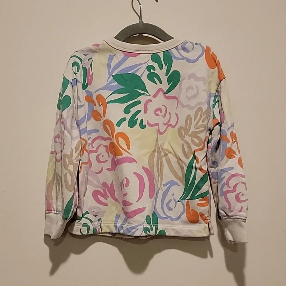 Baby gap floral sweatshirt crew size 4 toddler baby kids